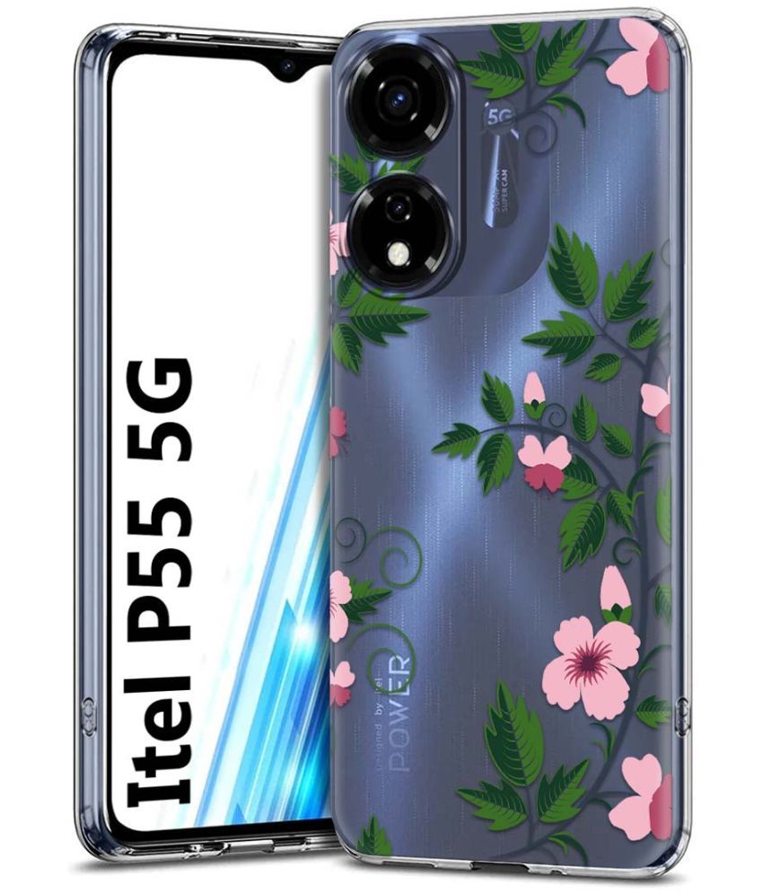     			Fashionury Multicolor Printed Back Cover Silicon Compatible For Itel P55 5G ( Pack of 1 )