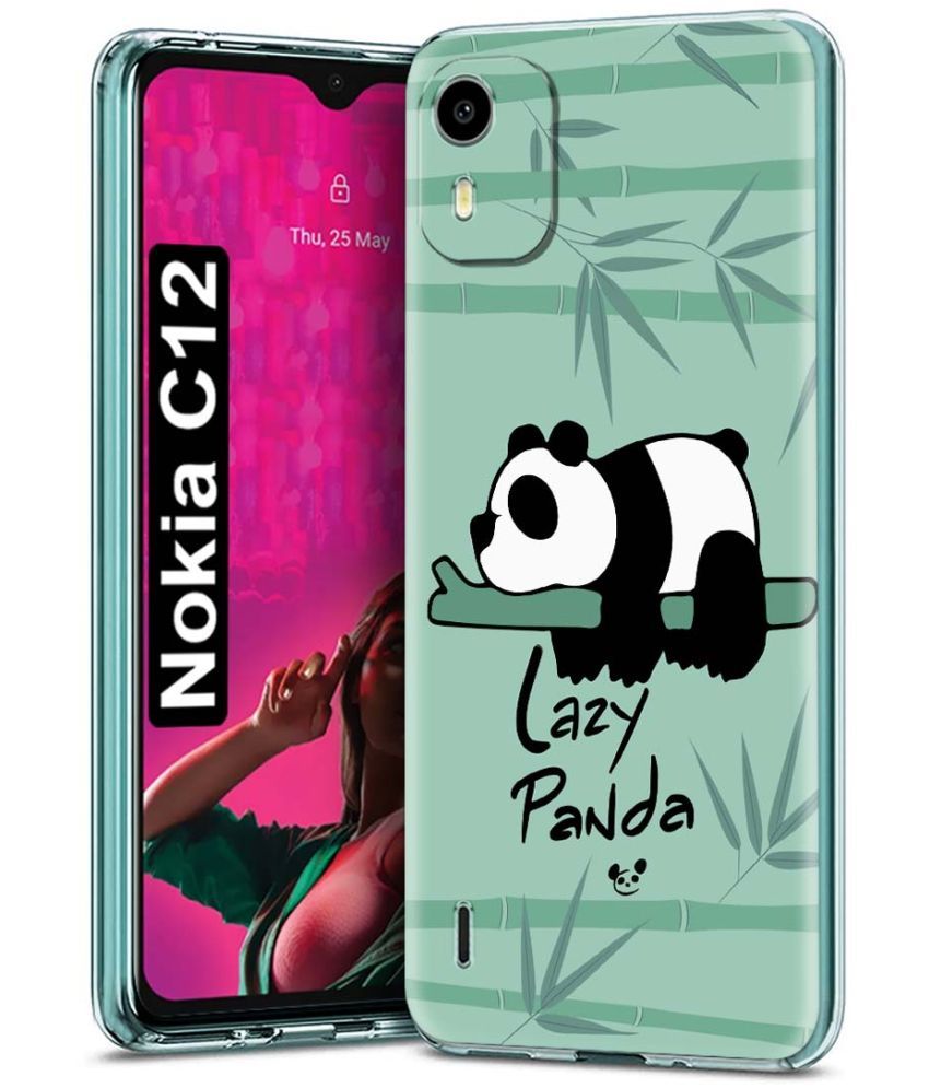     			Fashionury Multicolor Printed Back Cover Silicon Compatible For Nokia C12 ( Pack of 1 )