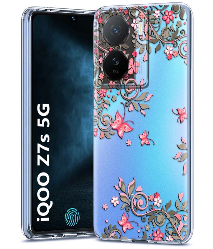     			Fashionury Multicolor Printed Back Cover Silicon Compatible For iQoo Z7s 5G ( Pack of 1 )