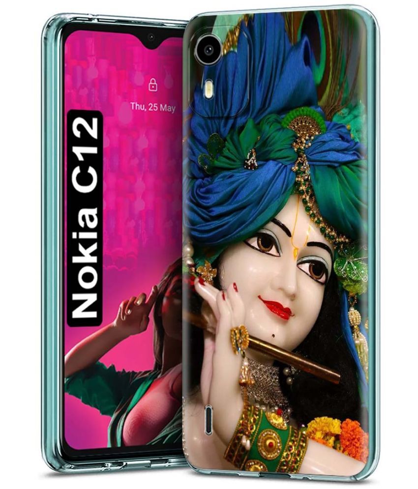     			Fashionury Multicolor Printed Back Cover Silicon Compatible For Nokia C12 ( Pack of 1 )