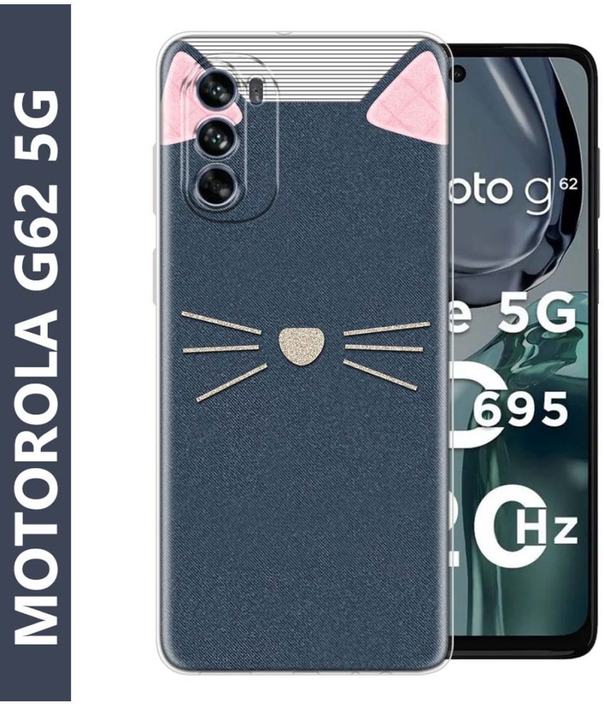     			Fashionury Multicolor Printed Back Cover Silicon Compatible For Motorola G62 5G ( Pack of 1 )