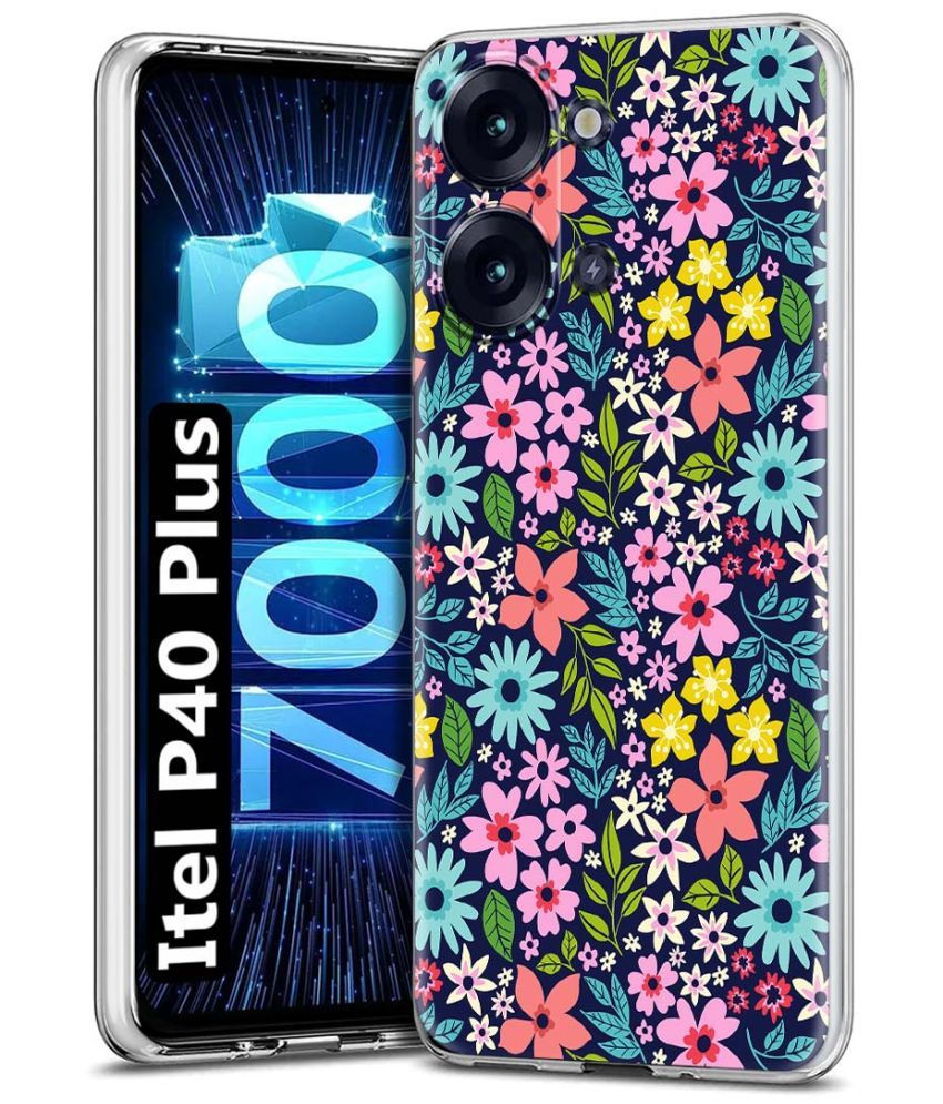     			Fashionury Multicolor Printed Back Cover Silicon Compatible For Itel P40 Plus ( Pack of 1 )