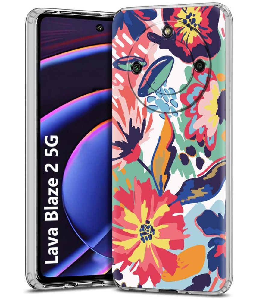     			Fashionury Multicolor Printed Back Cover Silicon Compatible For Lava Blaze 2 ( Pack of 1 )