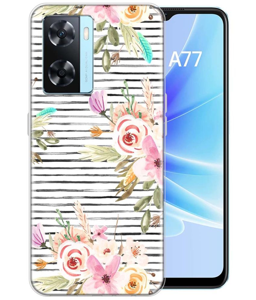     			Fashionury Multicolor Printed Back Cover Silicon Compatible For Oppo A77 ( Pack of 1 )