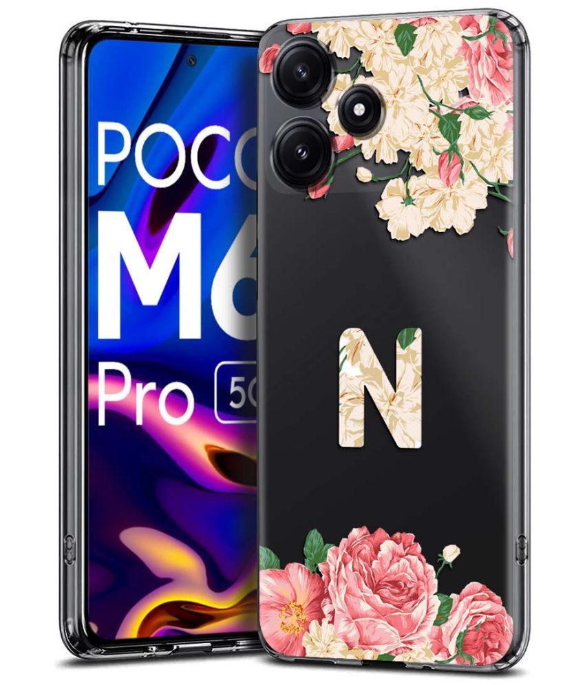     			Fashionury Multicolor Printed Back Cover Silicon Compatible For Poco M6 Pro ( Pack of 1 )