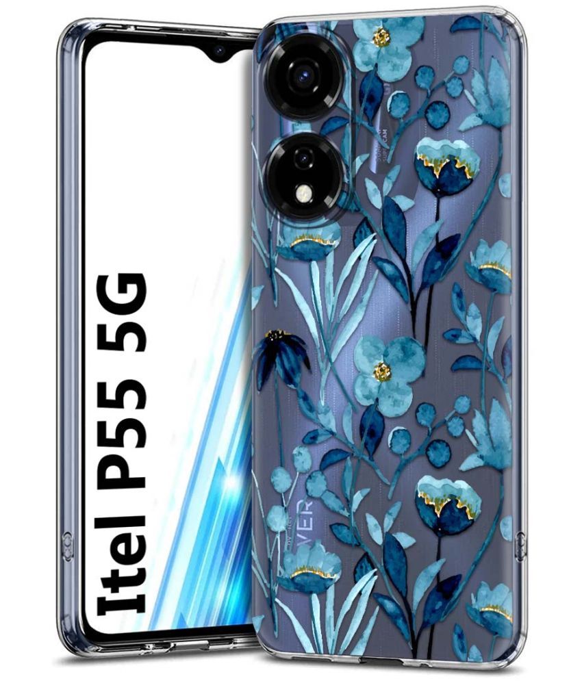     			Fashionury Multicolor Printed Back Cover Silicon Compatible For Itel P55 5G ( Pack of 1 )