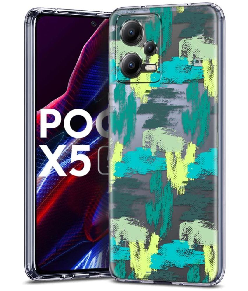     			Fashionury Multicolor Printed Back Cover Silicon Compatible For poco x5 5g ( Pack of 1 )