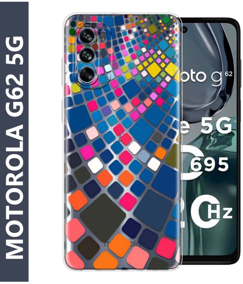     			Fashionury Multicolor Printed Back Cover Silicon Compatible For Motorola G62 5G ( Pack of 1 )