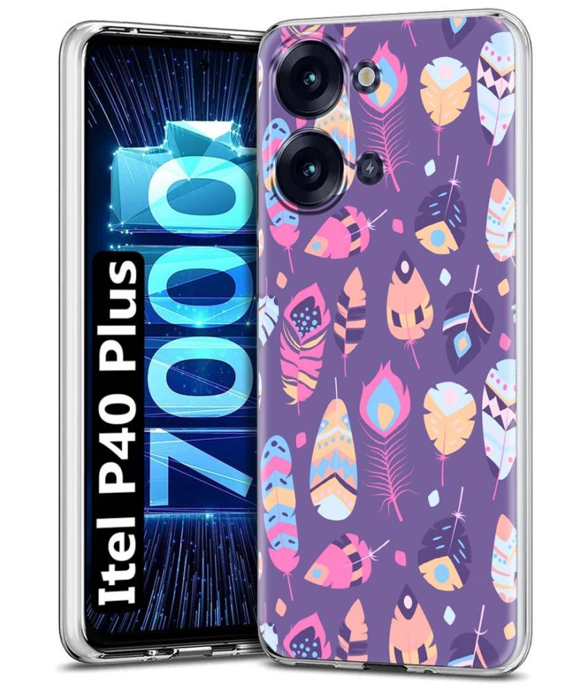     			Fashionury Multicolor Printed Back Cover Silicon Compatible For Itel P40 Plus ( Pack of 1 )