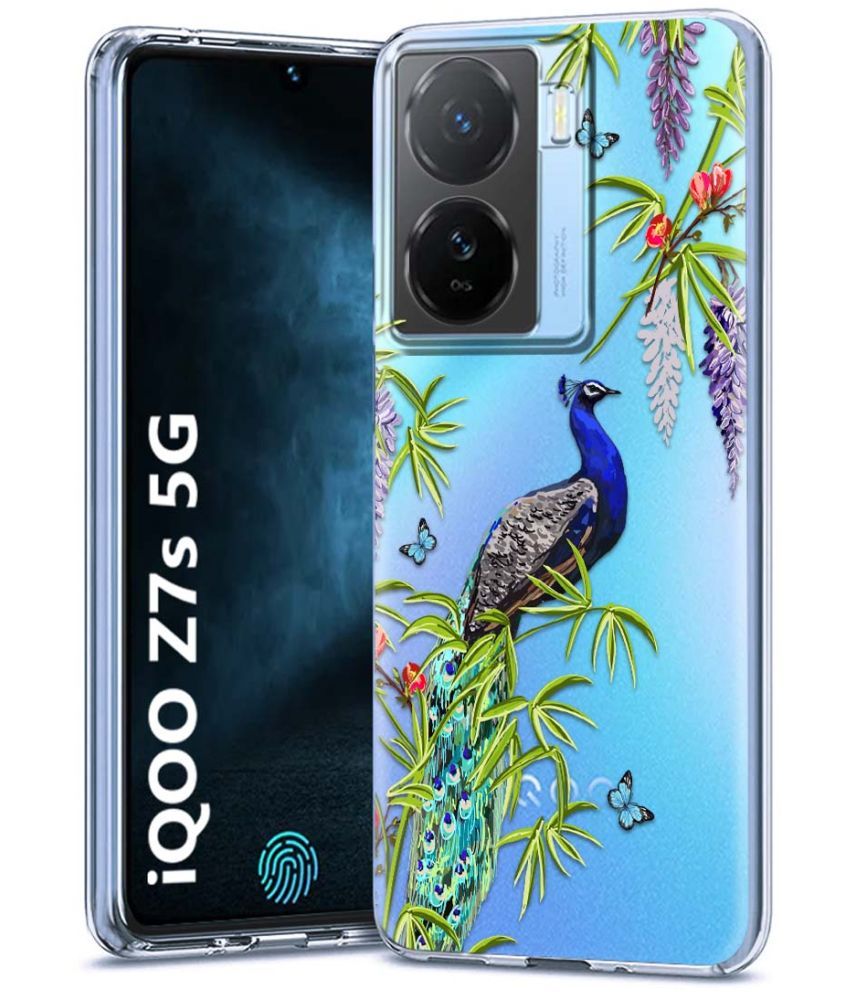     			Fashionury Multicolor Printed Back Cover Silicon Compatible For iQoo Z7s 5G ( Pack of 1 )