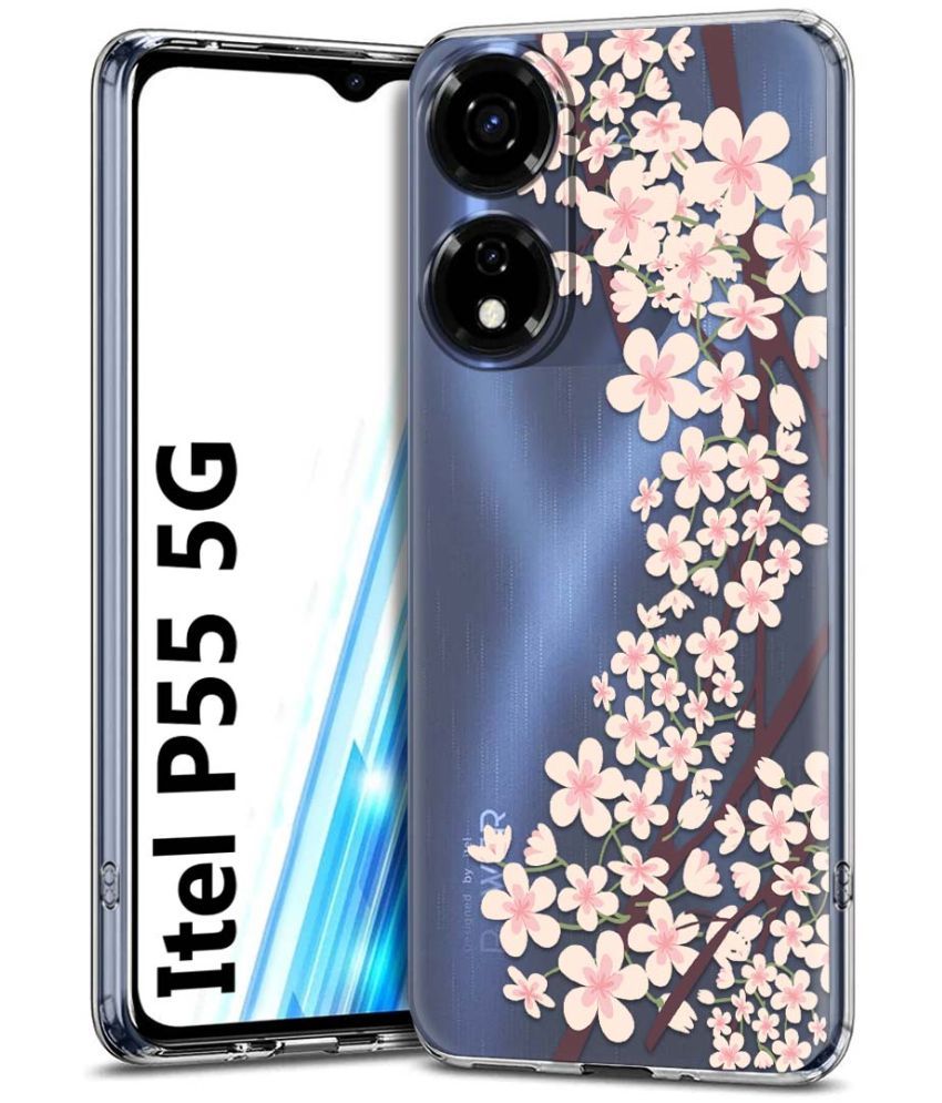     			Fashionury Multicolor Printed Back Cover Silicon Compatible For Itel P55 5G ( Pack of 1 )