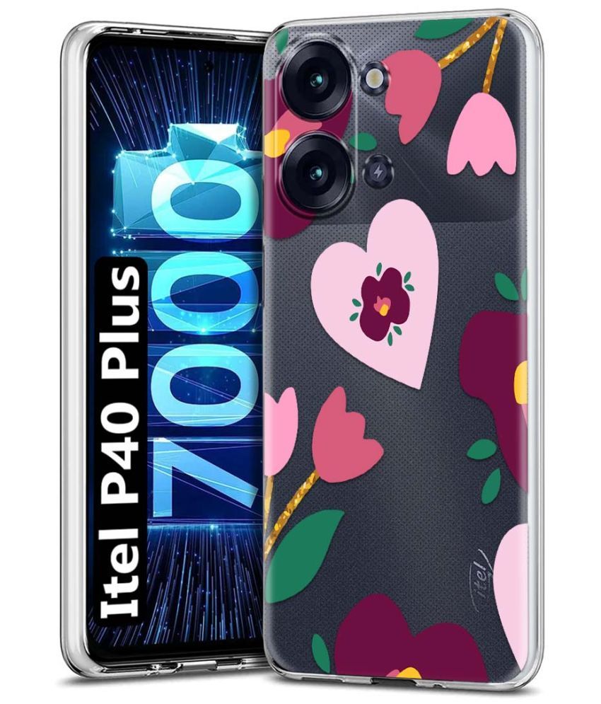     			Fashionury Multicolor Printed Back Cover Silicon Compatible For Itel P40 Plus ( Pack of 1 )