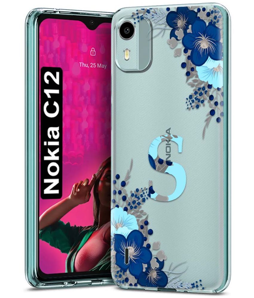     			Fashionury Multicolor Printed Back Cover Silicon Compatible For Nokia C12 ( Pack of 1 )