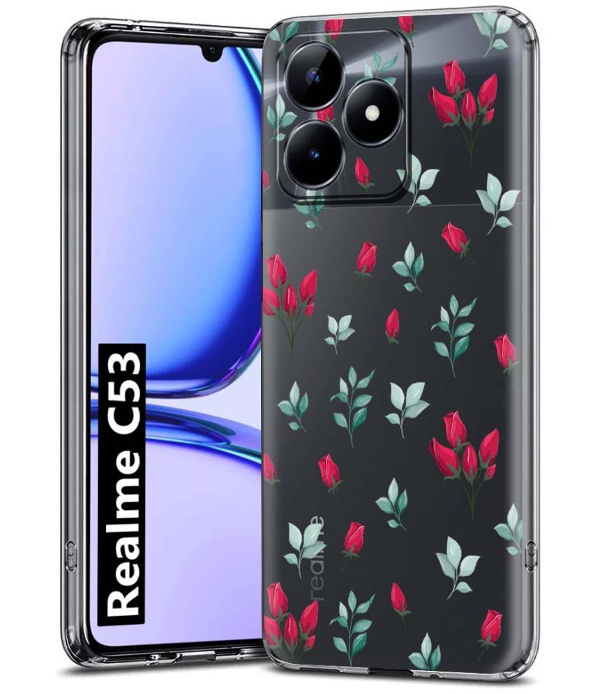     			Fashionury Multicolor Printed Back Cover Silicon Compatible For Realme C53 ( Pack of 1 )