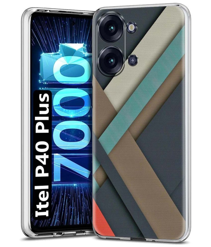     			Fashionury Multicolor Printed Back Cover Silicon Compatible For Itel P40 Plus ( Pack of 1 )