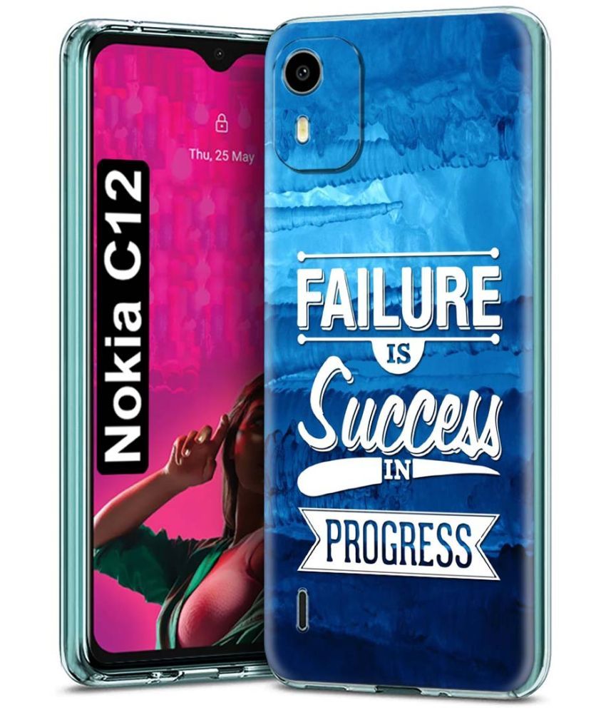     			Fashionury Multicolor Printed Back Cover Silicon Compatible For Nokia C12 ( Pack of 1 )