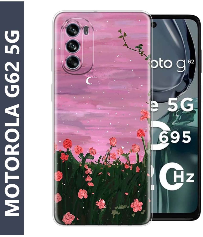     			Fashionury Multicolor Printed Back Cover Silicon Compatible For Motorola G62 5G ( Pack of 1 )