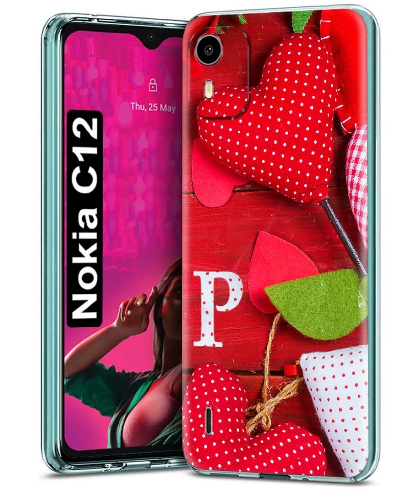     			Fashionury Multicolor Printed Back Cover Silicon Compatible For Nokia C12 ( Pack of 1 )