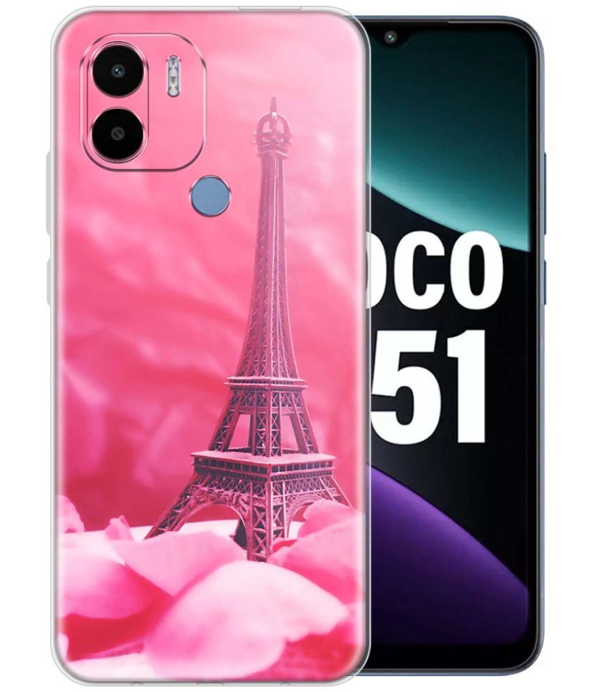     			Fashionury Multicolor Printed Back Cover Silicon Compatible For Poco C51 ( Pack of 1 )