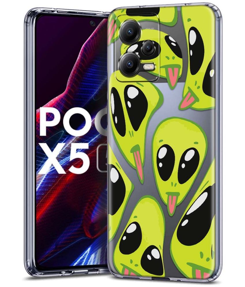     			Fashionury Multicolor Printed Back Cover Silicon Compatible For poco x5 5g ( Pack of 1 )