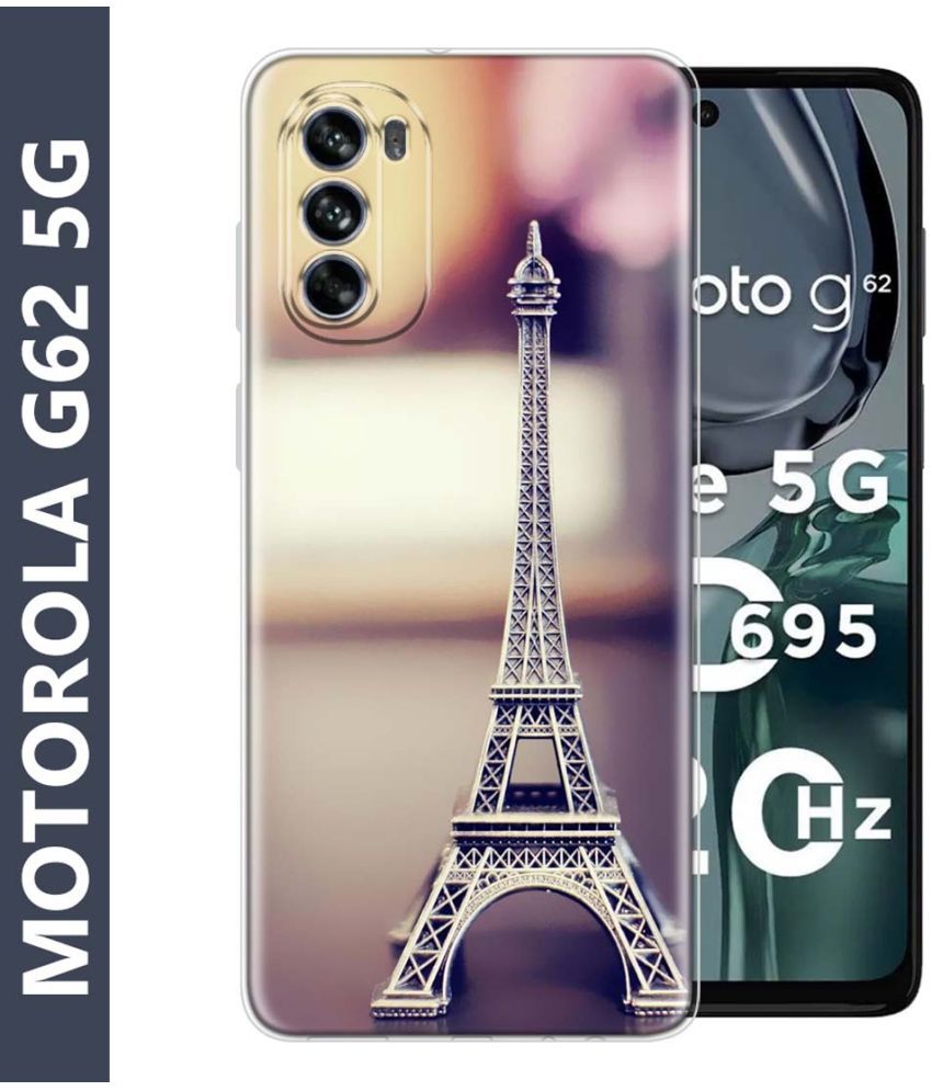     			Fashionury Multicolor Printed Back Cover Silicon Compatible For Motorola G62 5G ( Pack of 1 )