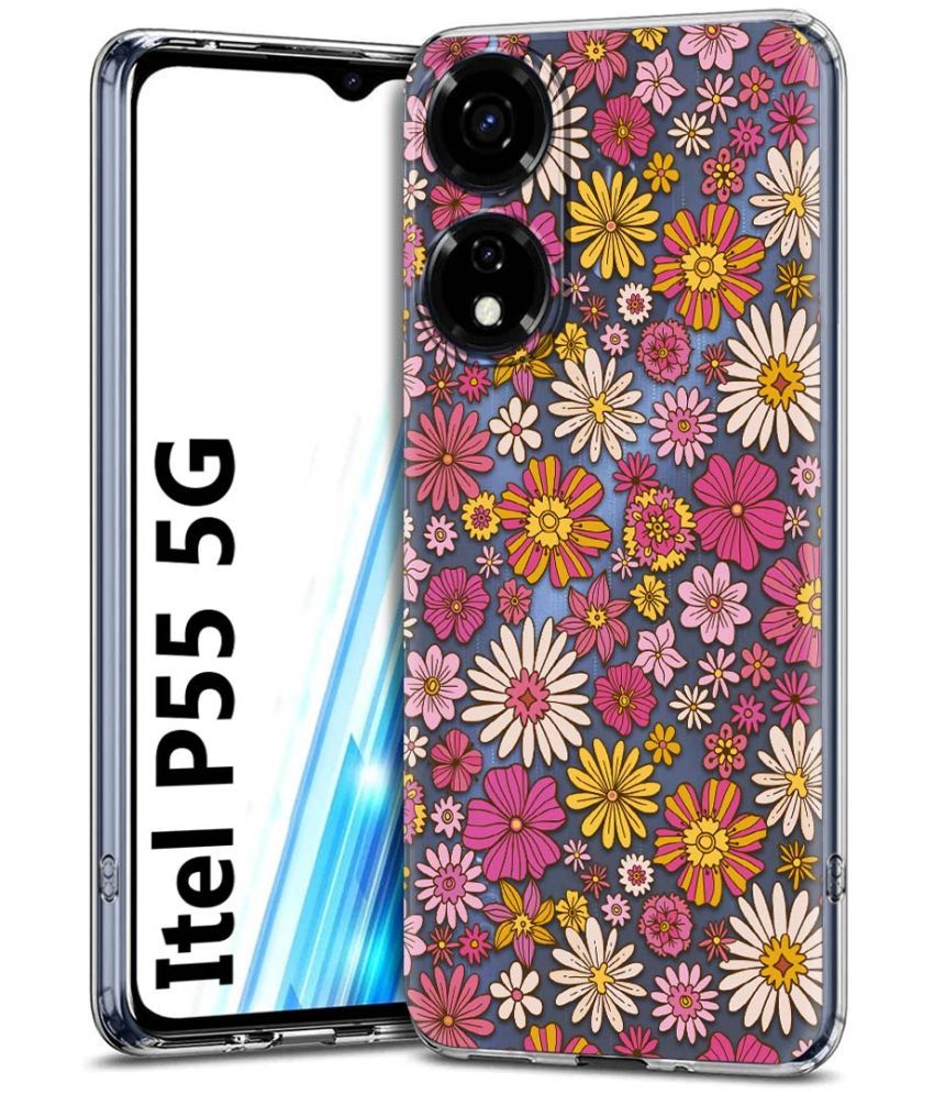     			Fashionury Multicolor Printed Back Cover Silicon Compatible For Itel P55 5G ( Pack of 1 )