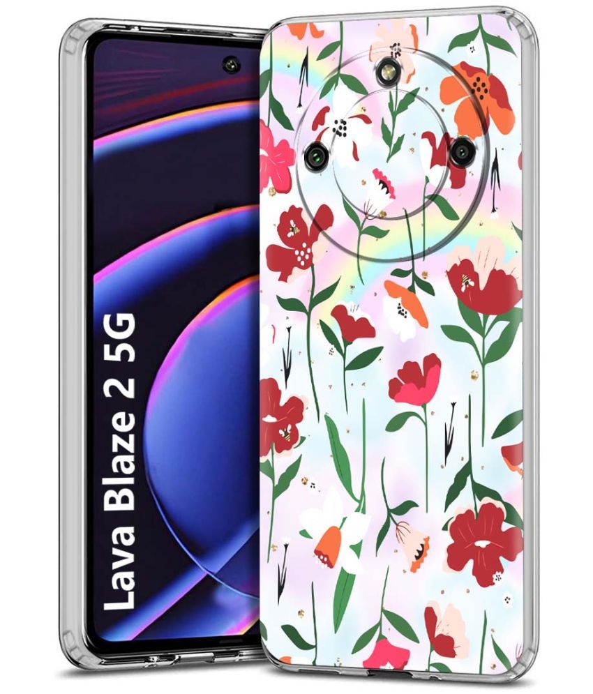     			Fashionury Multicolor Printed Back Cover Silicon Compatible For Lava Blaze 2 ( Pack of 1 )