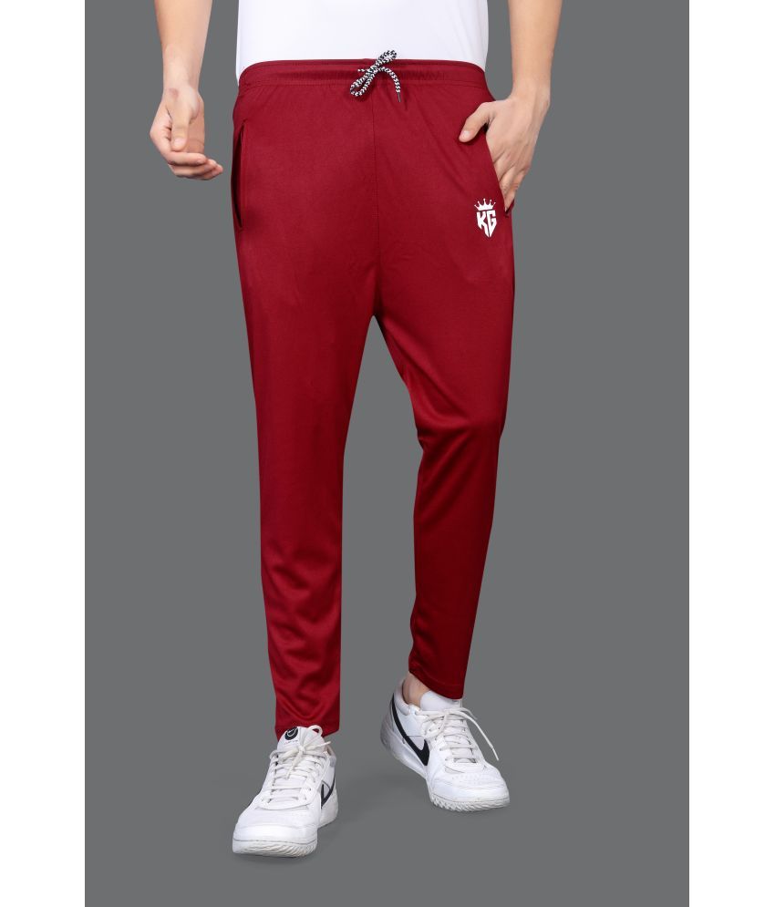     			Henzila Maroon Lycra Men's Trackpants ( Pack of 1 )