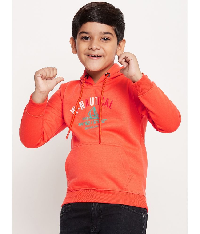     			UBX Orange Fleece Boys Sweatshirt ( Pack of 1 )