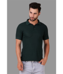 IDASS Pack of 1 Polyester Regular Fit Solid Half Sleeves Men's Polo T Shirt ( Green )