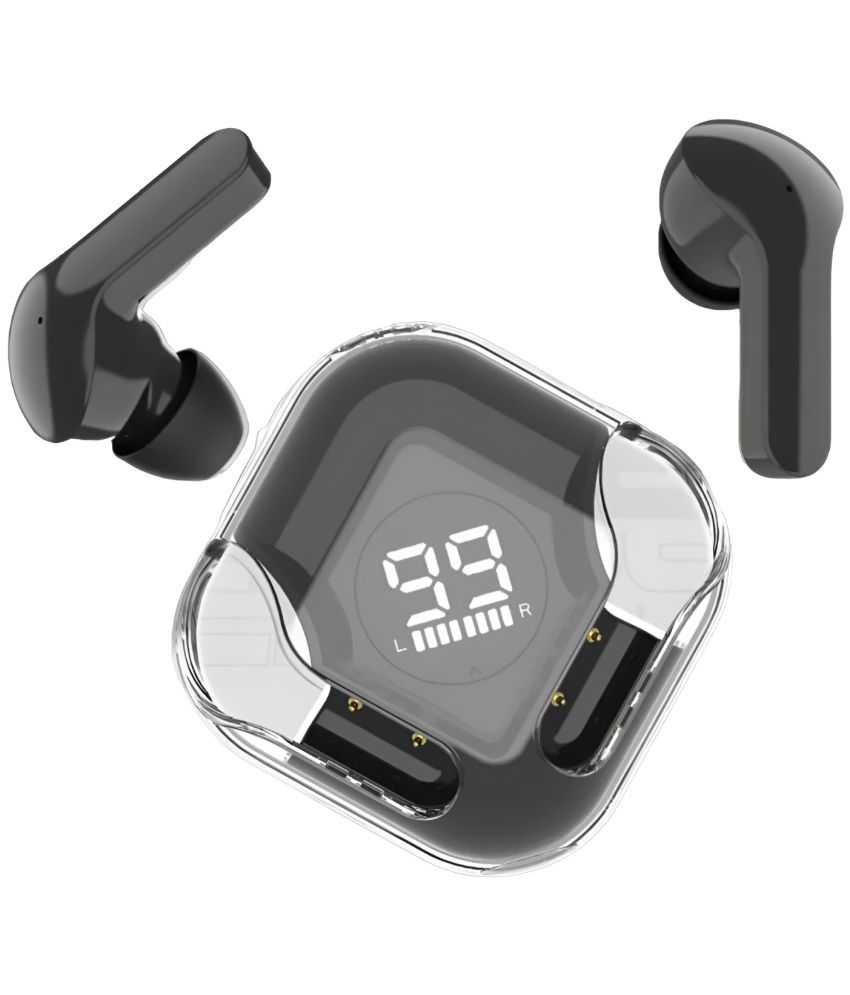     			COREGENIX Flash-pods Type C Bluetooth Headphone In Ear 30 Hours Playback Low Latency IPX5(Splash & Sweat Proof) Black