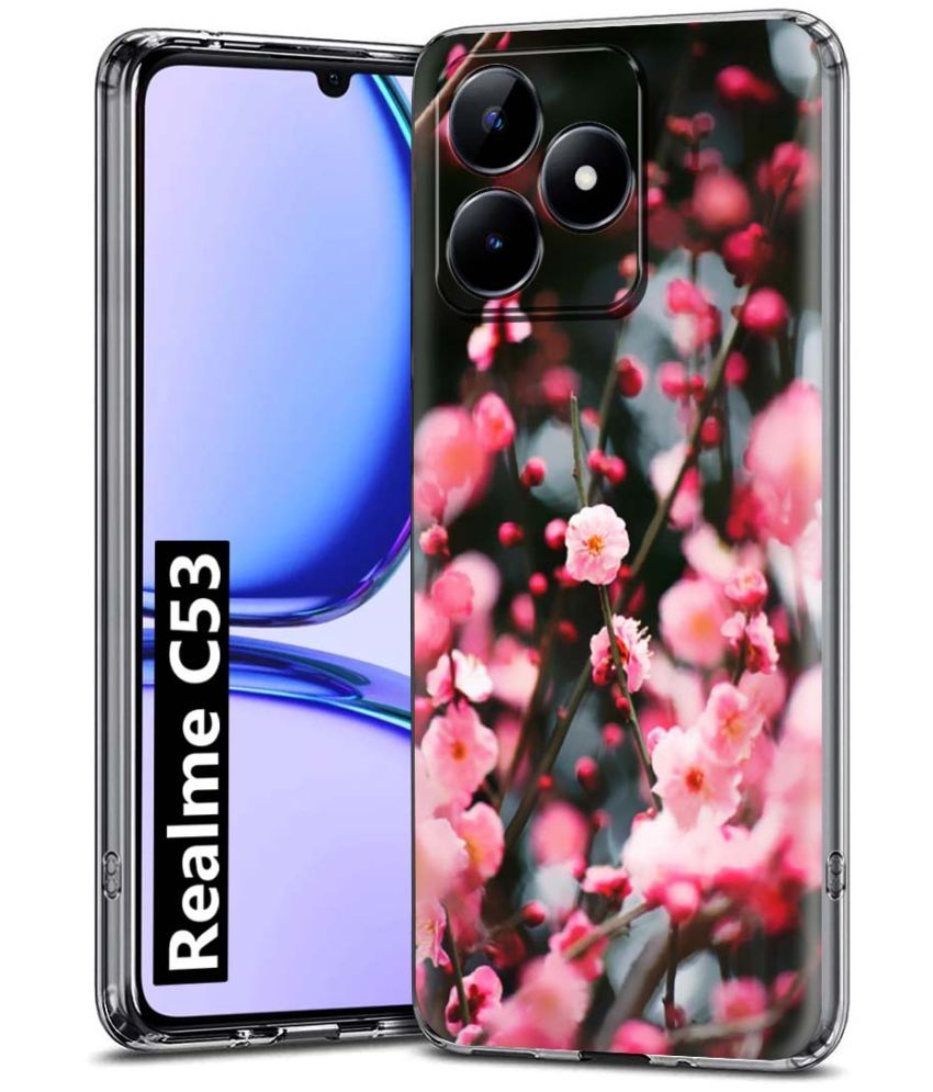     			Fashionury Multicolor Printed Back Cover Silicon Compatible For Realme C53 ( Pack of 1 )