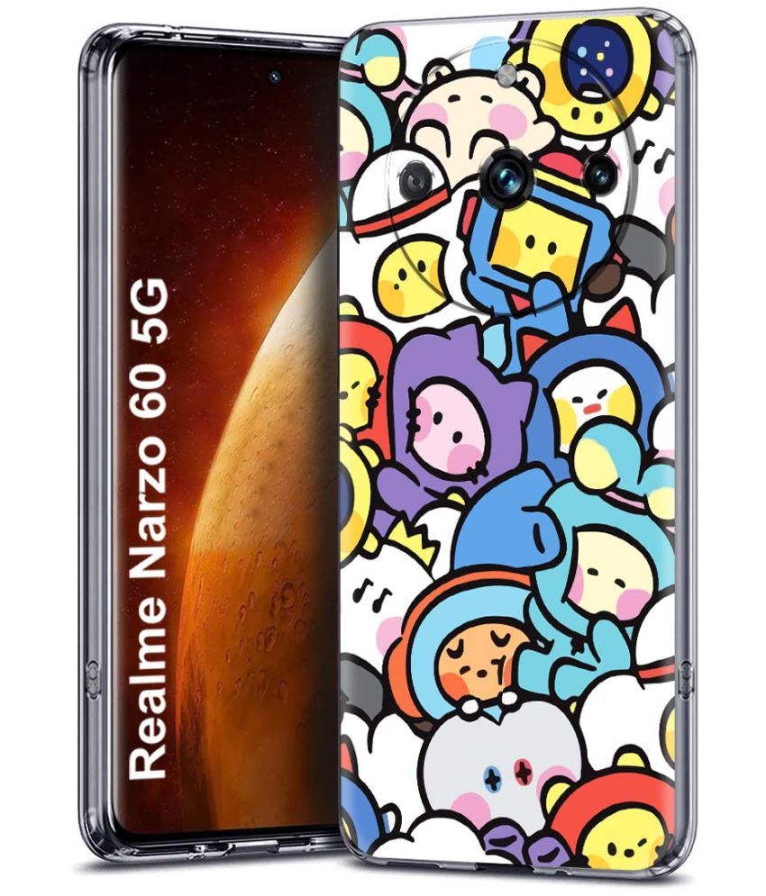     			Fashionury Multicolor Printed Back Cover Silicon Compatible For Realme Narzo 60 ( Pack of 1 )