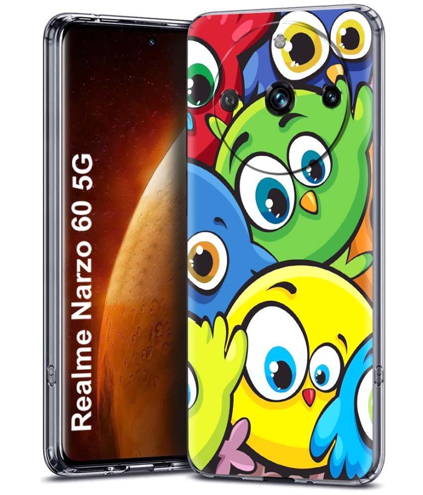     			Fashionury Multicolor Printed Back Cover Silicon Compatible For Realme Narzo 60 ( Pack of 1 )