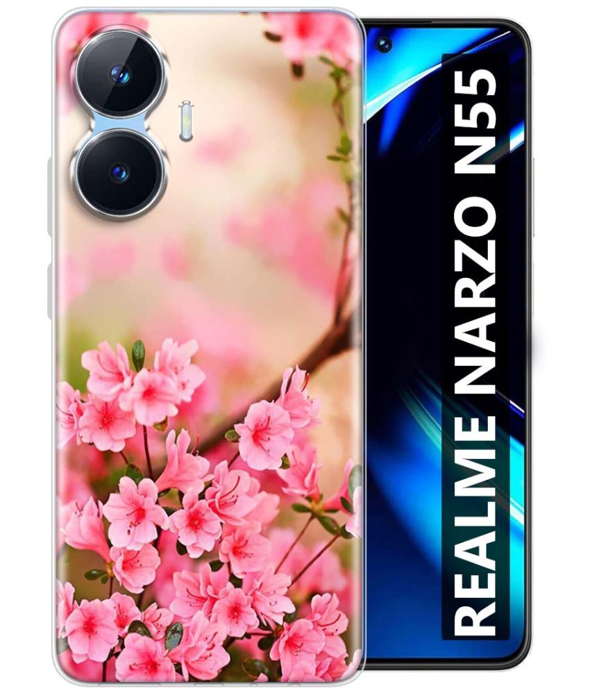     			Fashionury Multicolor Printed Back Cover Silicon Compatible For Realme Narzo N55 ( Pack of 1 )