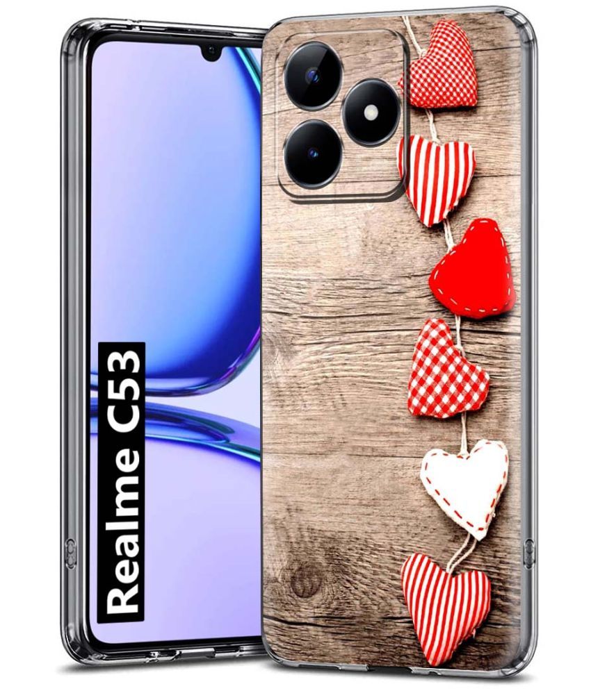     			Fashionury Multicolor Printed Back Cover Silicon Compatible For Realme C53 ( Pack of 1 )