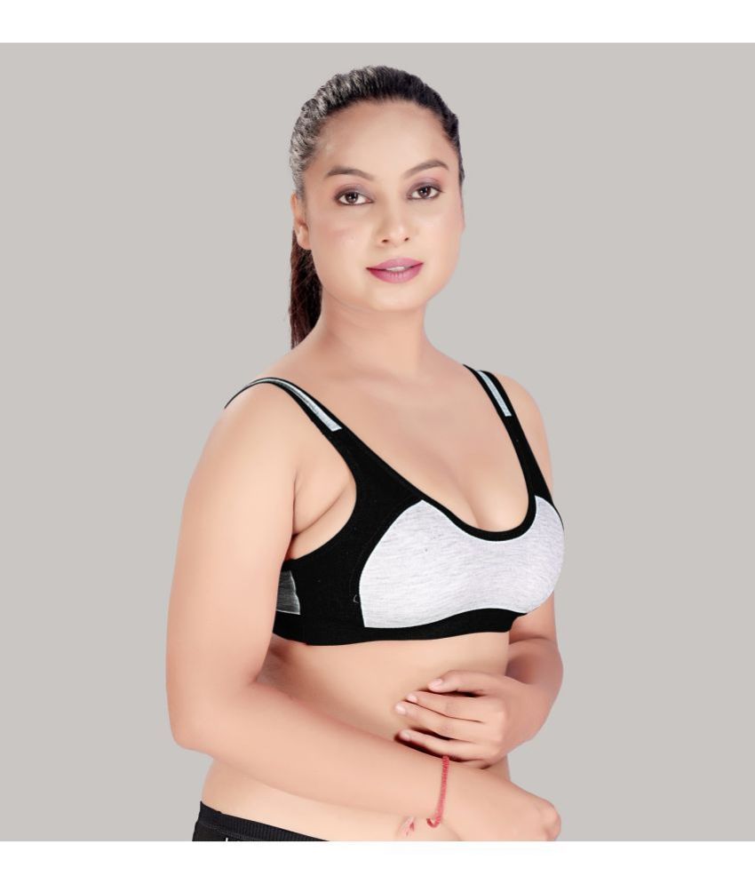     			HAYA Multicolor Cotton Non Padded Women's Everyday Bra ( Pack of 1 )