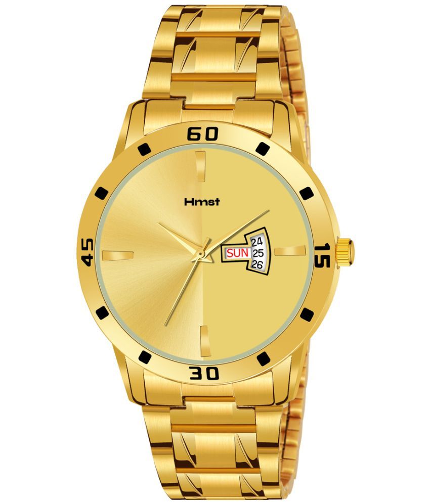     			HMST Gold Metal Analog Men's Watch