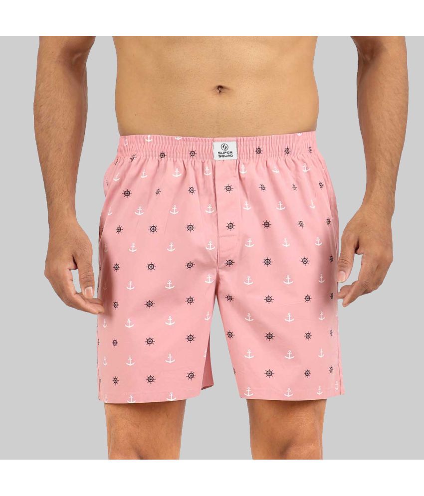     			Supersquad Cotton Men's Boxer- ( Peach )