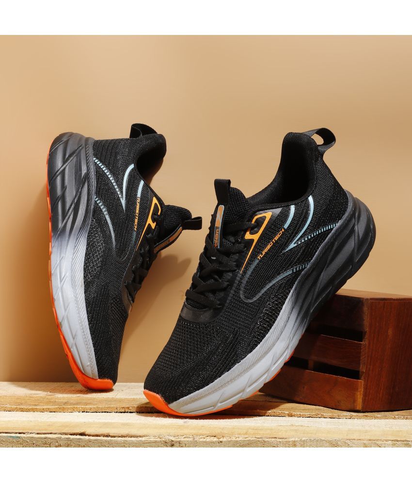     			Action Sports Running Shoes Black Men's Sports Running Shoes