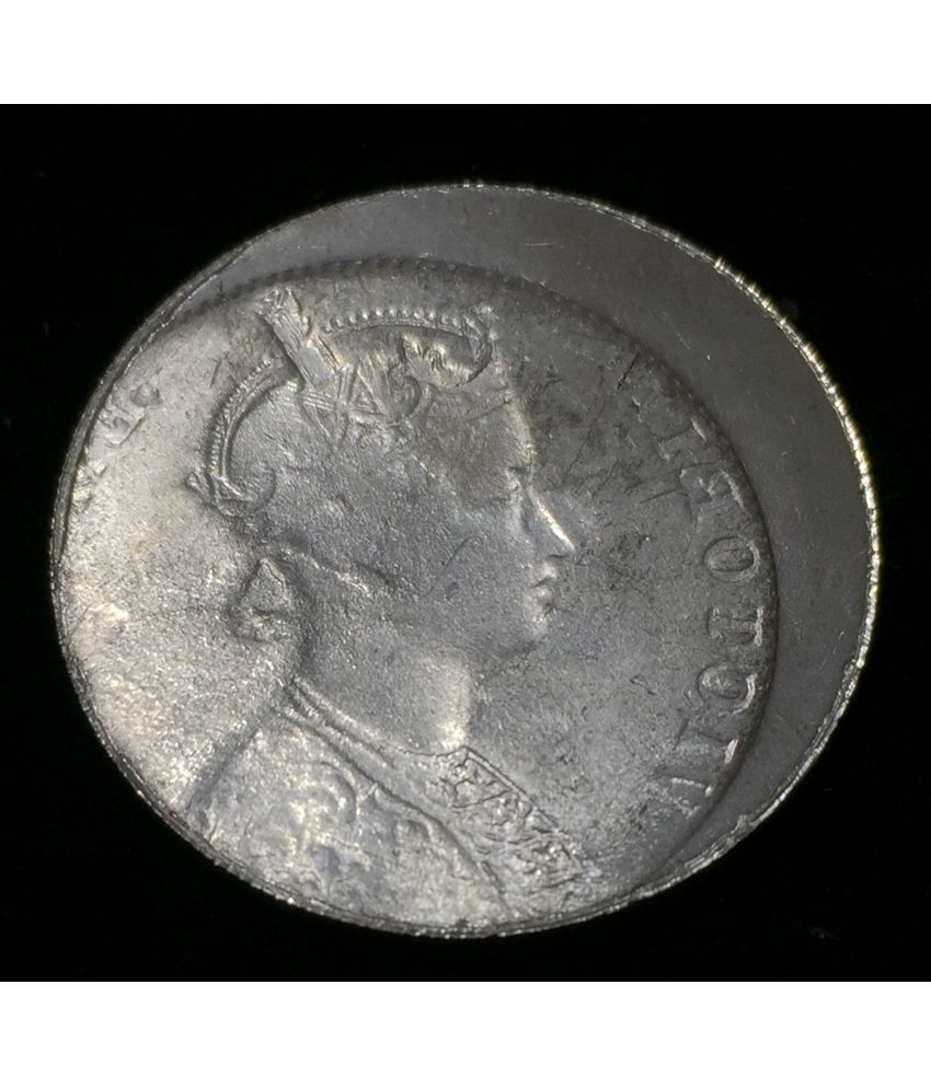     			Error queen 1892 1 Rupees East India Company