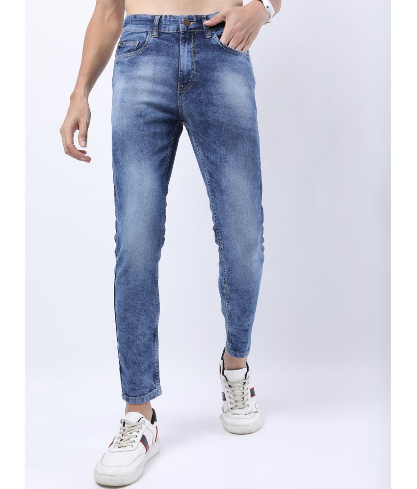    			Ketch Skinny Fit Washed Men's Jeans - Blue ( Pack of 1 )