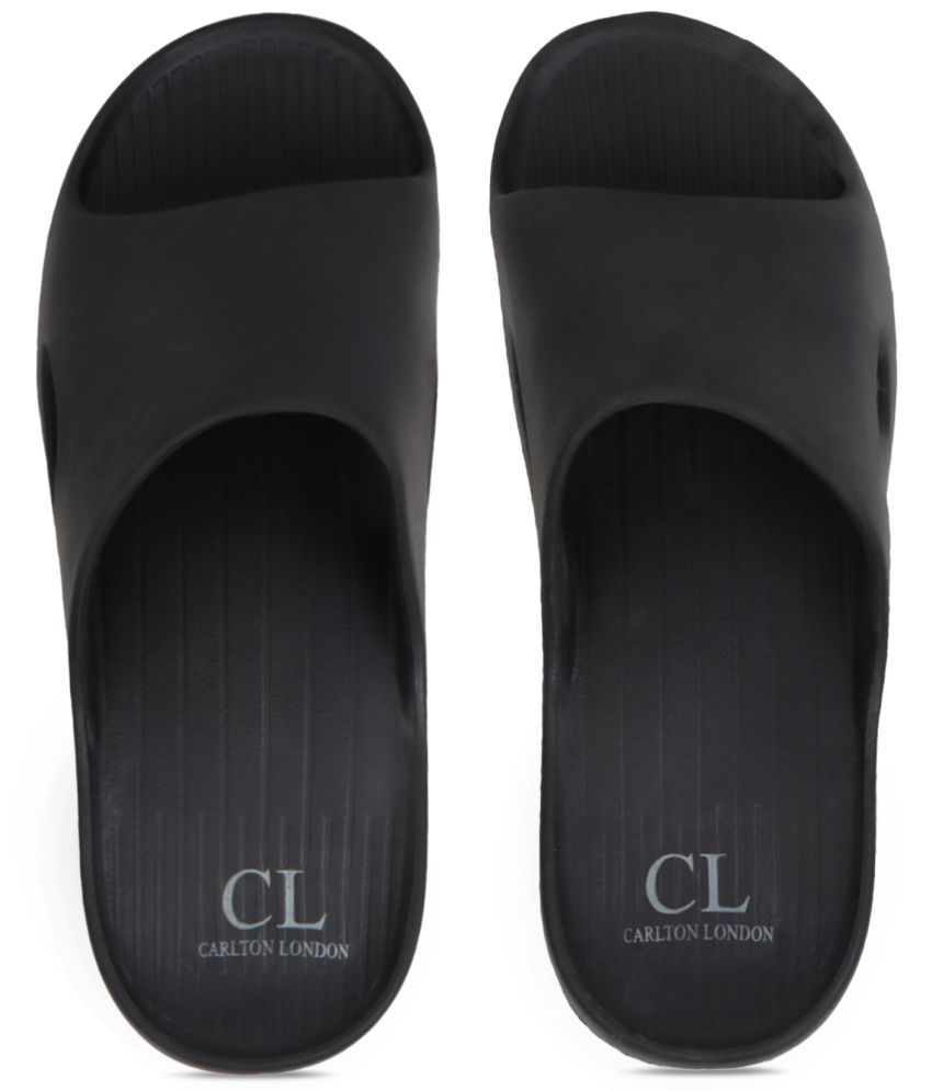     			Carlton London Black Men's Slide Flip Flop