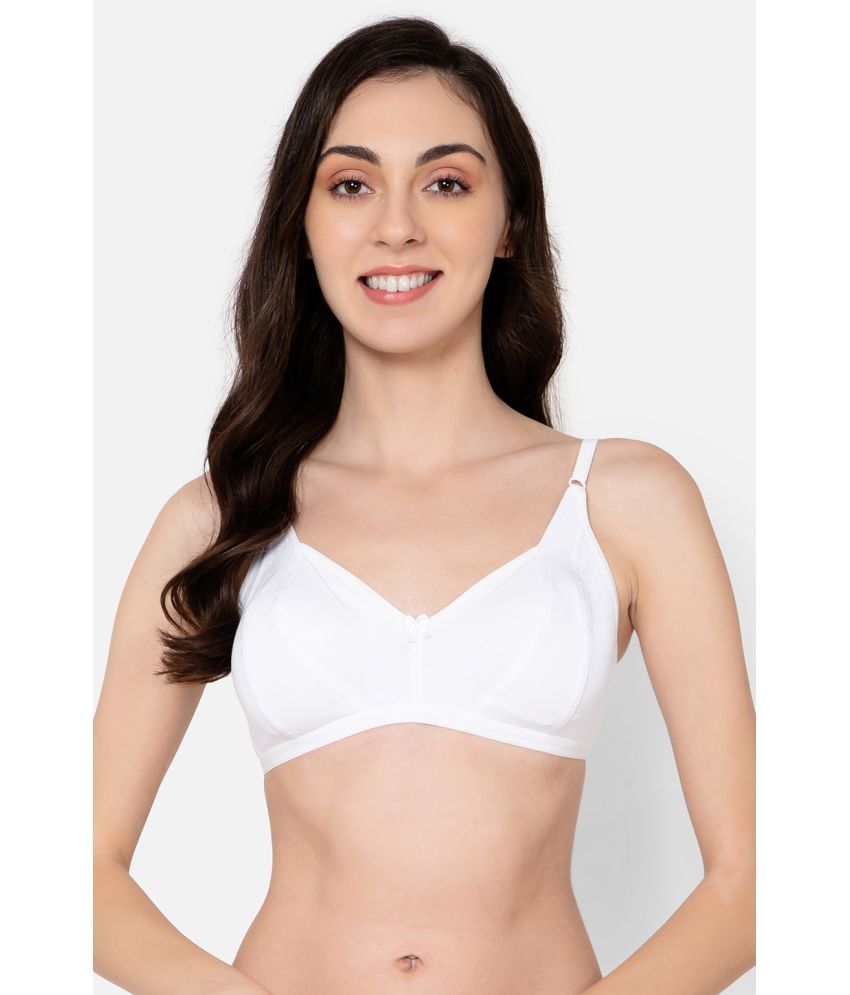     			Clovia White Nylon Non Padded Women's Everyday Bra ( Pack of 1 )