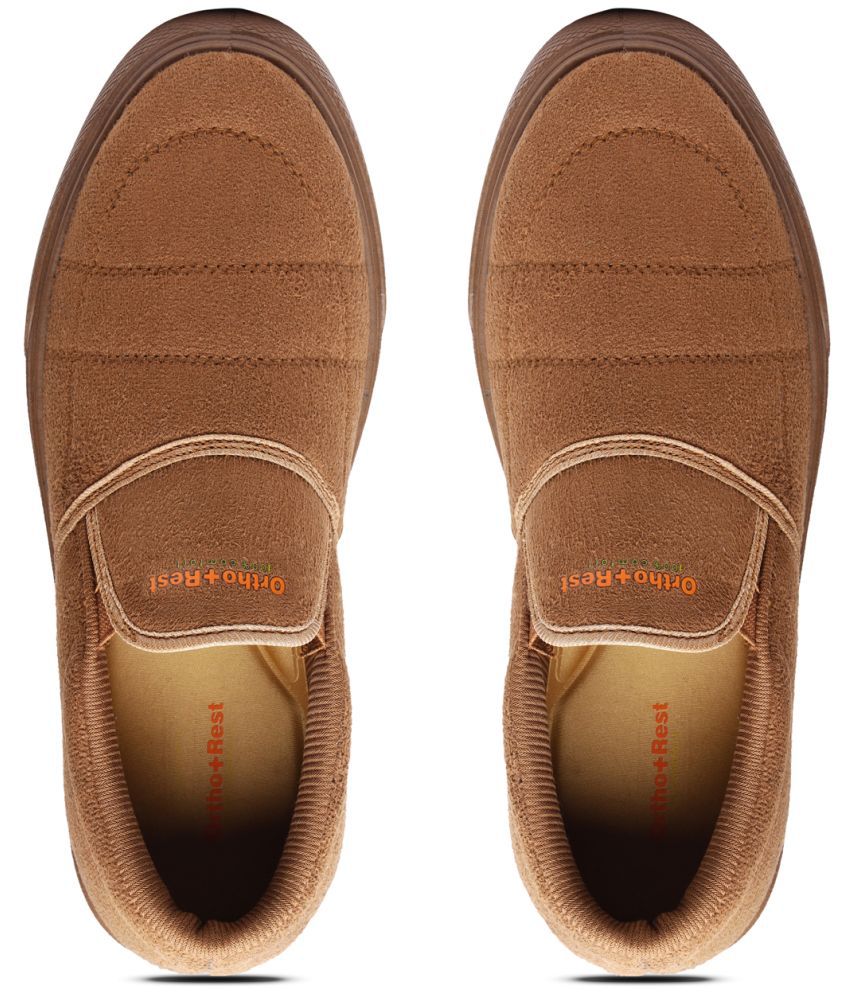     			Ortho + Rest M01 Tan Men's Slip-on Shoes