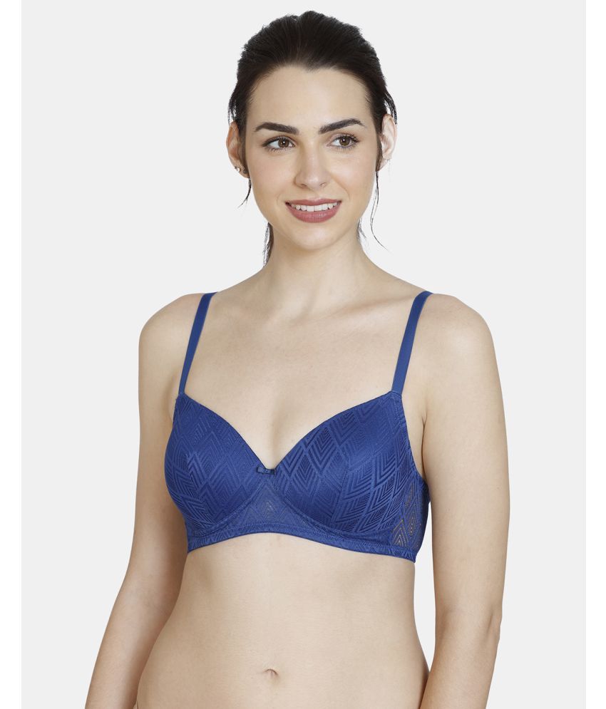     			Rosaline by Zivame Polyester Women's T-Shirt Bra ( Blue )