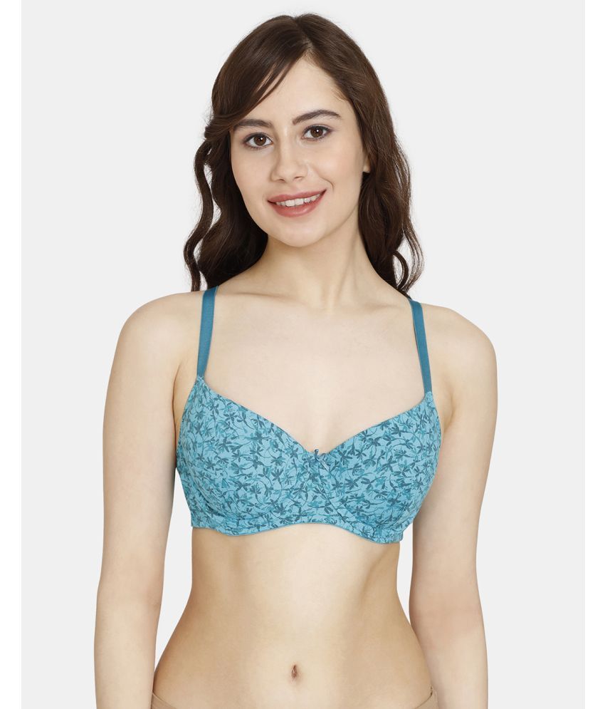     			Rosaline by Zivame Blue Polyester Heavily Padded Women's T-Shirt Bra ( Pack of 1 )