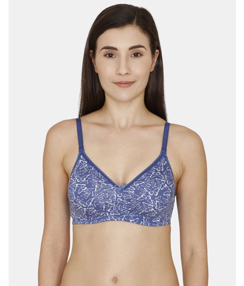     			Rosaline by Zivame Blue Polyester Non Padded Women's T-Shirt Bra ( Pack of 1 )