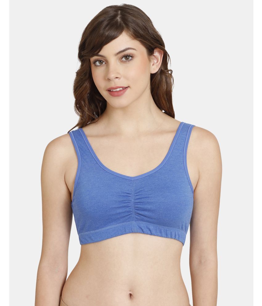     			Rosaline by Zivame Blue Polyester Non Padded Women's Bralette Bra ( Pack of 1 )