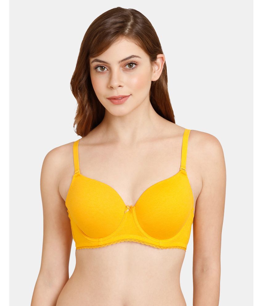     			Rosaline by Zivame Polyester Women's T-Shirt Bra ( Mustard )